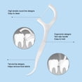 thumbnail image 2 of 150pcs Portable Dental Floss Sticks, Disposable Oral Care Tool for Teeth Cleaning, 2 of 10