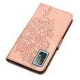 thumbnail image 6 of Mantto Samsung A52 Case, Magnetic Folio Butterfly Patterned Wallet Case, PU Leather with Wrist Strap Credit Card Holder Slots Kickstand Protective Cover For Samsung Galaxy A52, Rosegold, 6 of 10