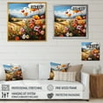 thumbnail image 4 of Designart "Harmonious Field Of Abstract Blooms" Meadow Floater Framed Wall Decor, 4 of 5