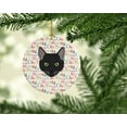 thumbnail image 2 of Pantherette Cat Christmas Ceramic Ornament 2.8 in x 2.8 in, 2 of 3