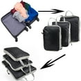 thumbnail image 6 of Packing Cubes for Luggage Save Space Waterproof Nylon Travel Accessories(3 Pack,Black), 6 of 7