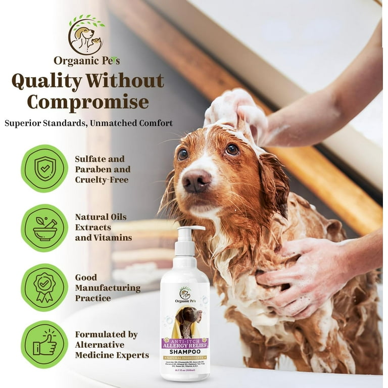 Anti Itch Dog Shampoo with 9 Natural Essential Oils and Ingredients RELIEVES discomfort from Skin Allergies Moisturizing Anti inflammatory Calming Walmart