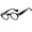 Black / Clear, variant on Vintage Small Round Acetate Glasses Frame Thick Retro Circle Eyeglasses for Women Men 42-28-145