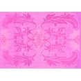 thumbnail image 1 of Ahgly Company Indoor Rectangle Abstract Pink Modern Area Rugs, 2' x 5', 1 of 4