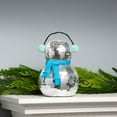 thumbnail image 5 of 10 in. Disco Snowman Figurine, Earmuffs, Blue Scarf, 5 of 5