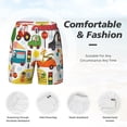 thumbnail image 5 of Lsque Mens Swim Trunks Transports with Animals Pattern - Bathing Suit Compression Liner - Beach Swim Shorts Swimwear - (S-3XL) - Stretch Quick Dry -Small, 5 of 9