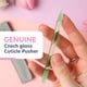 thumbnail image 2 of Expulsor de cutículas Bona Fide Beauty, cristal checo, jade, con funda, 2 of 8