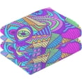 thumbnail image 2 of Dreamtimes Abstract Eyes Patterned Hand Towels 2 PCS, Cotton Bath Towel for Drying Face Hands Body Decorative Water Absorbent Lightweight Towels for Bathroom Ktichen Travel Gym,16"x28", 2 of 7