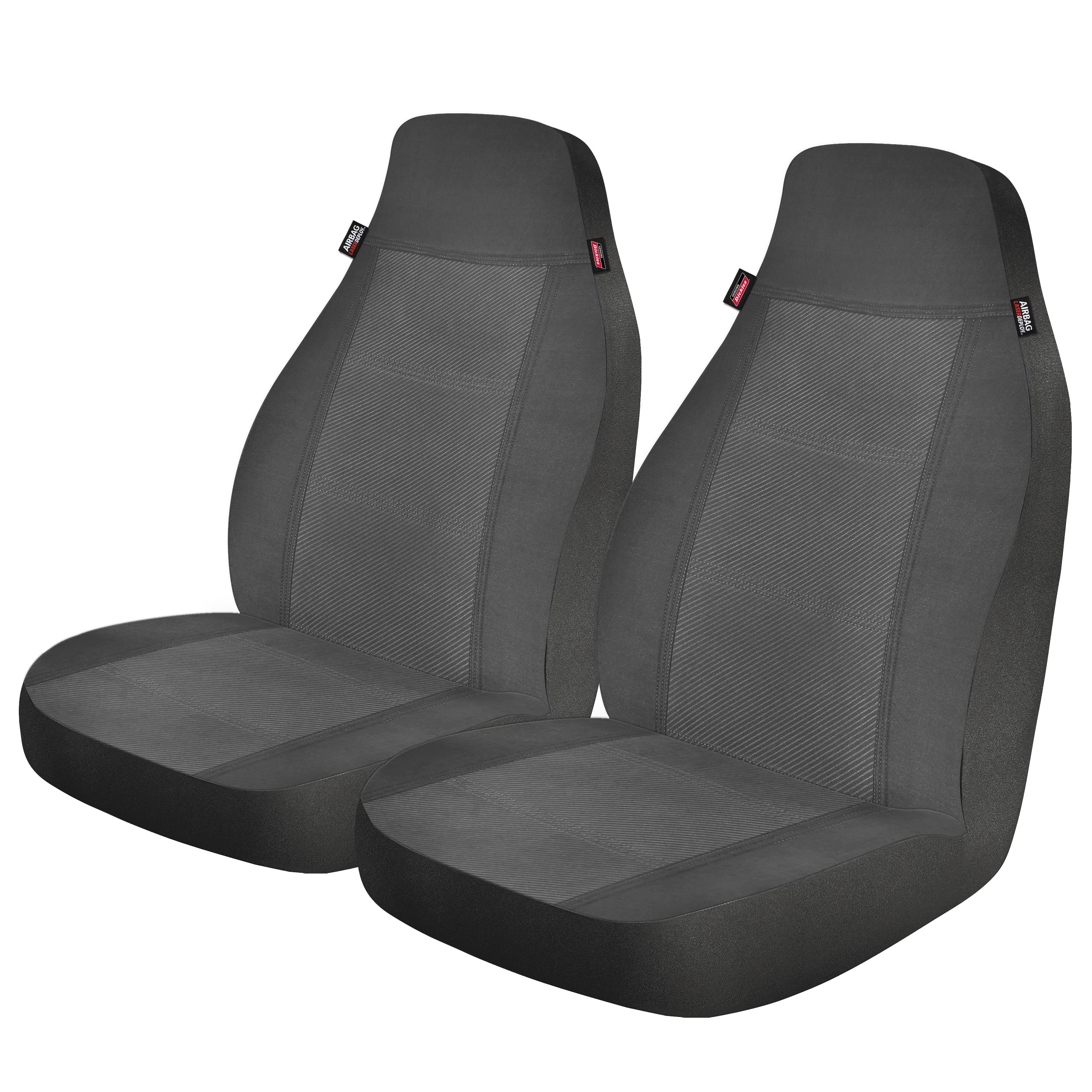 One Set Universal Standard 5-Seat Car Seat Covers Front+Rear Cushion Black+White 