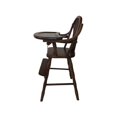 thumbnail image 2 of Brighton Home Furniture Hardwood Amish Sheaf Back Hi-Chair in Dark Brown, 2 of 3