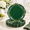 Green, variant on Pink 13 Inch Plastic Embossed Plates, Set of 6 for Dinner Parties