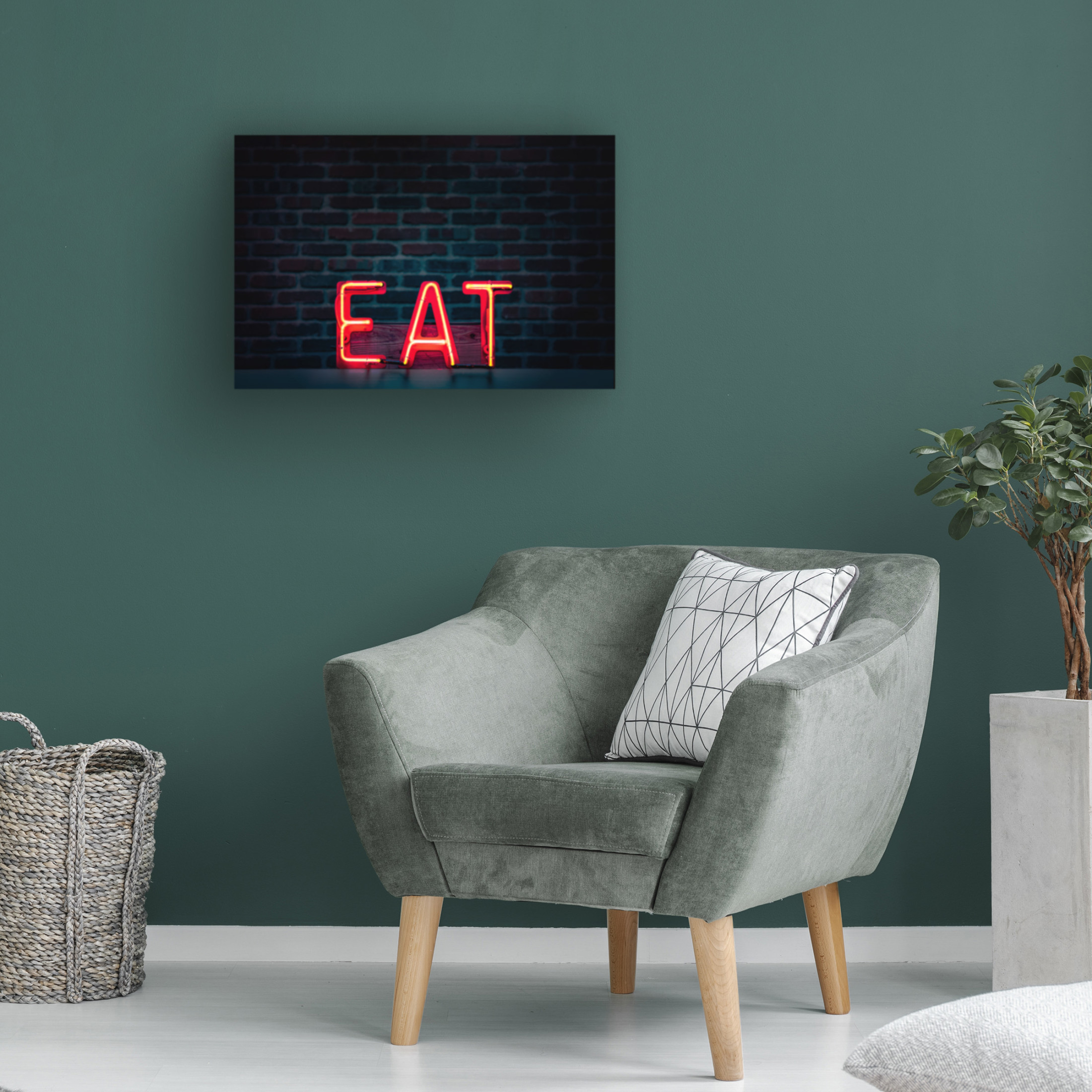 Trademark Fine Art Tim Mossholder Eat In Neon Canvas Wall Art