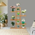 thumbnail image 4 of SESSLIFE Wooden Plant Stands for Indoor Plants, Multi Tier Plant Shelf for Multiple Plants, Gardening Pots, Planters & Accessories for Living Room & Office, 4 of 10
