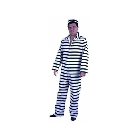 Adult Striped Prison Costume