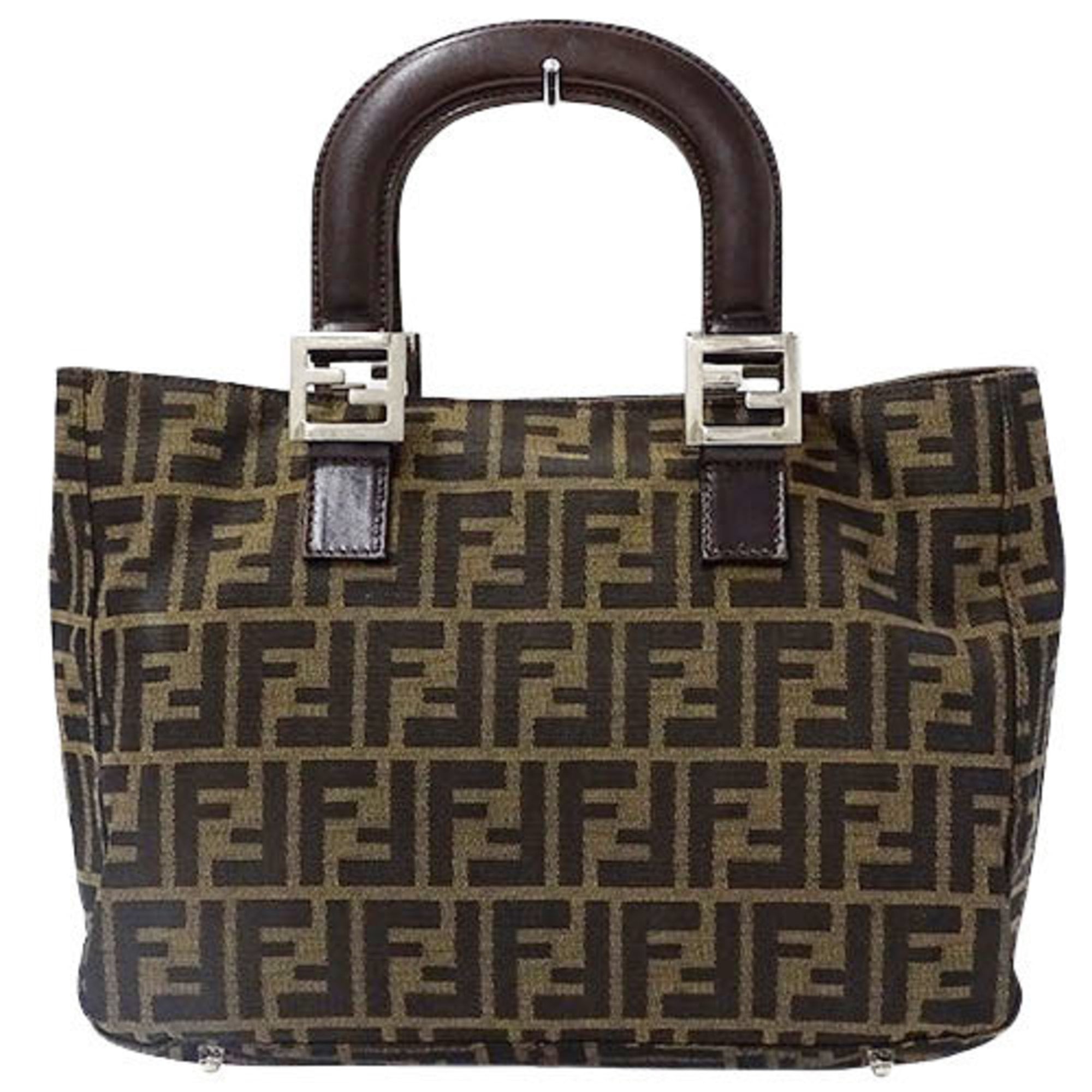 kollision dilemma Gods Authenticated Used Fendi FENDI Bag Ladies Handbag Zucca Canvas Brown Khaki  26329 Compact - Walmart.com