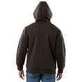 thumbnail image 2 of Wrangler Workwear Men's & Big Men's Full Zip Sherpa Lined Hooded Sweatshirt, Sizes S-5XL, 2 of 8