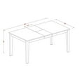 thumbnail image 6 of East West Furniture Nicoli 6-piece Dining Room Set with Bench in Black/Cherry, 6 of 8