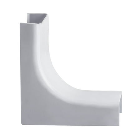 Corner Duct Raceway - Wire Trak Inside Corner for Raceway PVC White, 3/4