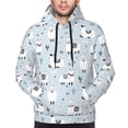 thumbnail image 4 of Hoodies for Men - Cartoon Cute Alpacas Cactus Long Sleeve Comfrt Men'S Fashion Hoodies & Sweatshirts, Sweatshirts for Men Hoodies Pullover Clothing Clothes with Pouch, 4 of 7