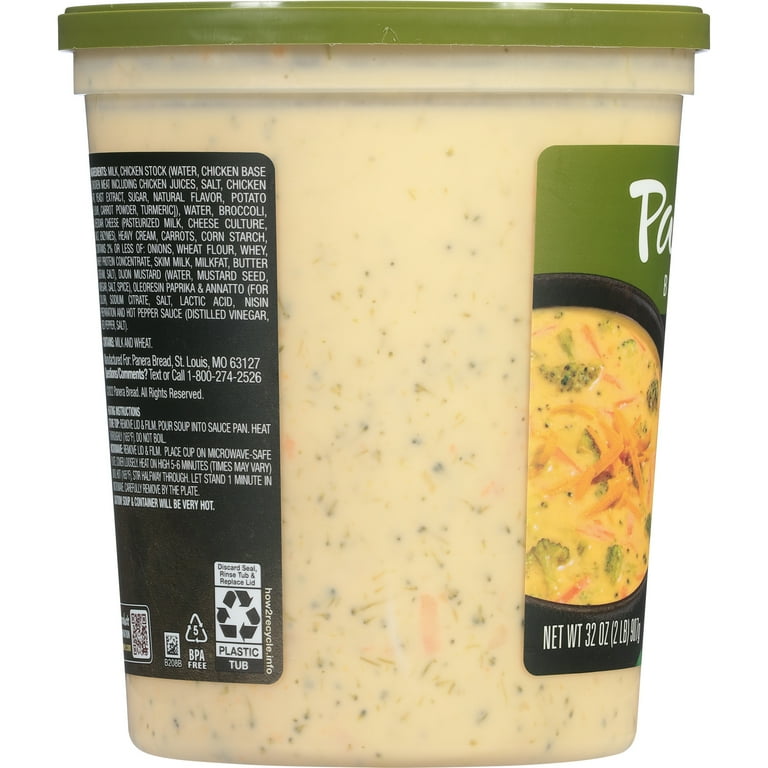 Panera Bread Broccoli Cheddar Soup 32 oz Ready-to-Heat