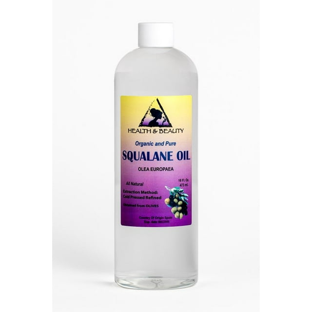 Squalane oil olive-derived anti-aging moisturizer cold press pure 48 oz