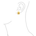 thumbnail image 3 of Bling Jewelry Womens Twisted Wide Half Hoop Clip-On Earrings Silver Gold, 3 of 4
