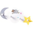 thumbnail image 4 of Gancho de pared para niños, gancho de soporte para abrigos de madera con forma de estrella y Luna de dibujos animados para habitación de niños, hogar y cocina, 4 of 5