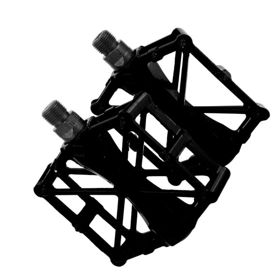 Unique Bargains Cycling Bike Pedal, 9/16" Spindle Aluminum Cycling Bike Pedals Black for Road Mountain BMX MTB Bike