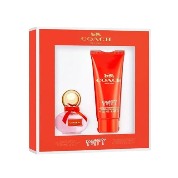 Coach Poppy 1.0 oz EDP Spray Womens Perfume 3.3 oz Body Lotion Set NIB