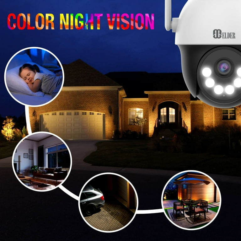 WiFi PTZ Security Camera System, 4K NVR 16CH 1TB Semi Wireless