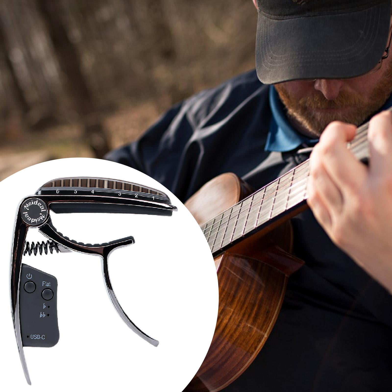 Guitar Capo Quick Change Clamp Guitar Accessory Zinc Alloy Design Suitable for Acoustic Electric Beginners