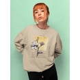 thumbnail image 2 of Floral Diary Iv Sweatshirt Women -Vanna Lam Designs, Female Large, 2 of 4