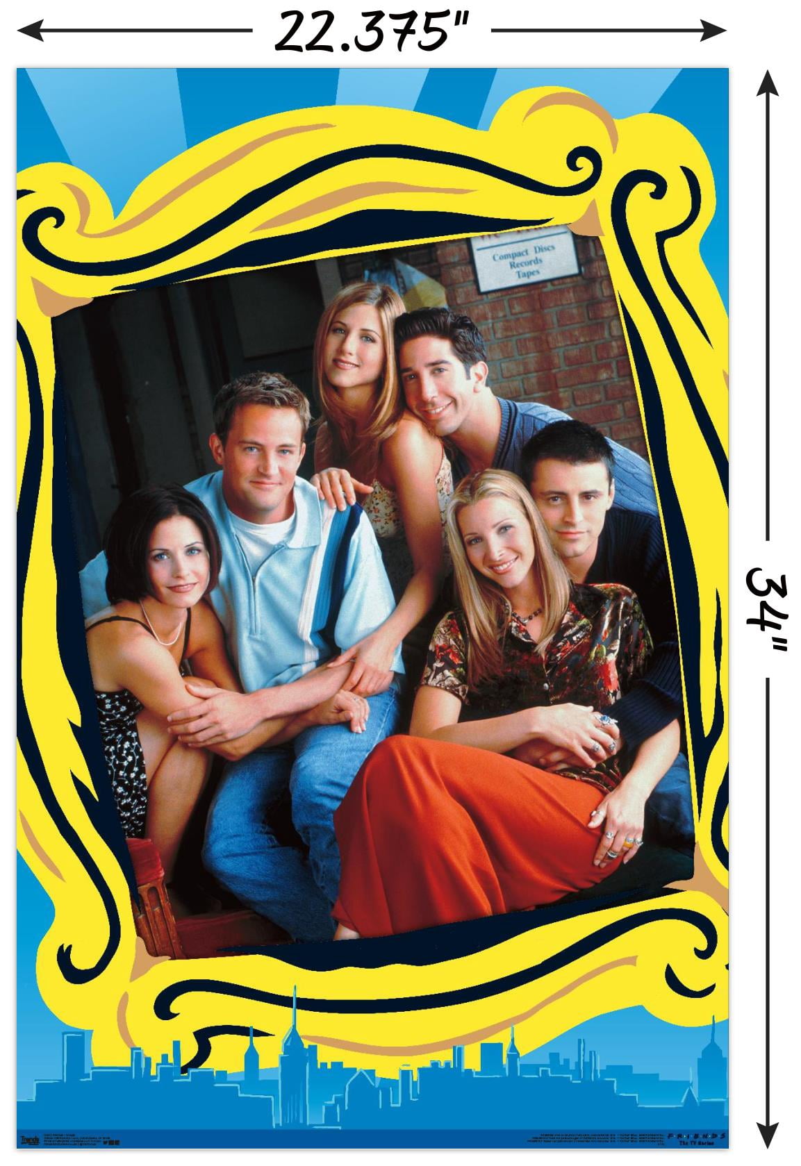 Friends - Group Wall Poster, 22.375" x 34"