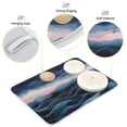thumbnail image 4 of Yayeee Dish Drying Mat for Kitchen Counter Ultra Absorbent Easy Clean Pad 18x16", Ocean Waves, 4 of 7