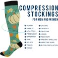 thumbnail image 4 of FREEAMG Banana Pattern Compression Socks for Women and Men, 1 Pair, 4 of 7