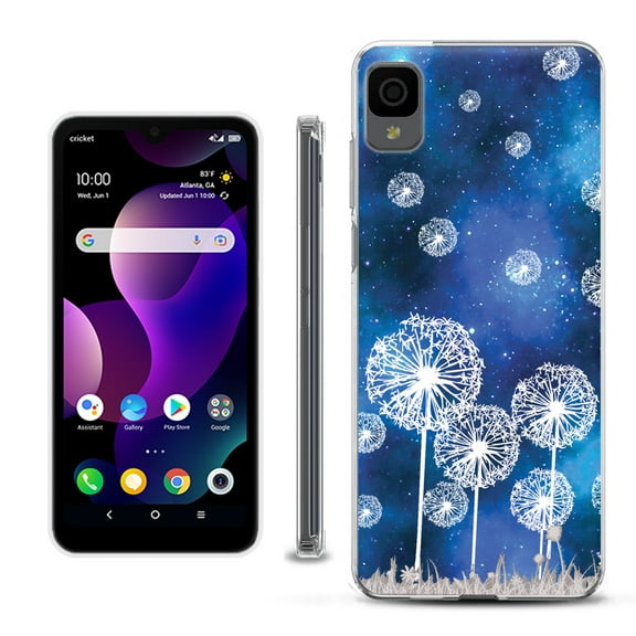 Slim-Fit Gel TPU Phone Case for TCL 30Z / 30 Z / 30 LE, by OneToughShield ® - Dandelion Stars