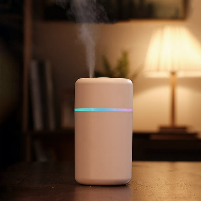 Antqov Cool Aromatherapy Humidifier, USB 2-speed Desktop Humidifier, LED Star Projector, Suitable for Car, Office, Bedroom and Living Room, Home Accessories