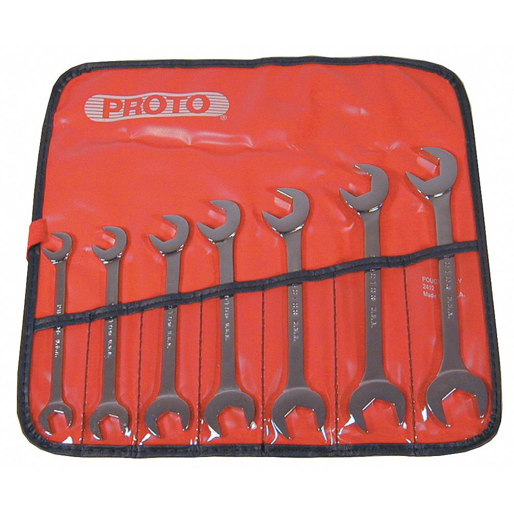 PROTO Open End Wrench Set,15/60Deg,3/83/4,7P J3100A