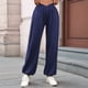thumbnail image 5 of Pantalones Deportivos de Cintura Alta con Bolsillos para Mujer, Pantalones de Yoga Holgados e Informales Tíbet M, 5 of 9