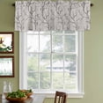 thumbnail image 3 of 2 Pack Valances for Window, Black Grey Branches Short Curtains for Kitchen Bedroom Living Room, Vintage Art Farmhouse Rod Pocket Small Window Treatment Valance Drapes 60 x 18 Inch, 3 of 8
