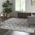 thumbnail image 4 of Serene Modern Damask Grey/Pink 8' x 10' Area Rug, (8' x 10'), 4 of 6