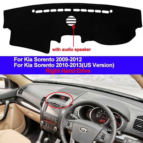 Car Dash Mat Dashboard Cover Carpet Pad For Kia sorento 2009 - 2012 with Speaker