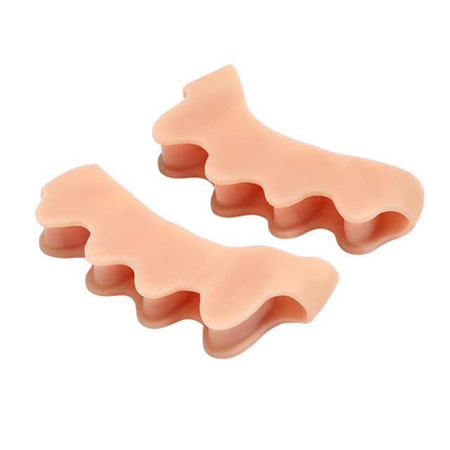 Separadores de dedos de gel, correctores de juanetes de silicona para dedos curvados y doblados, enderezadores de dedos para mujeres y hombres, herramienta para el cuidado de los pies