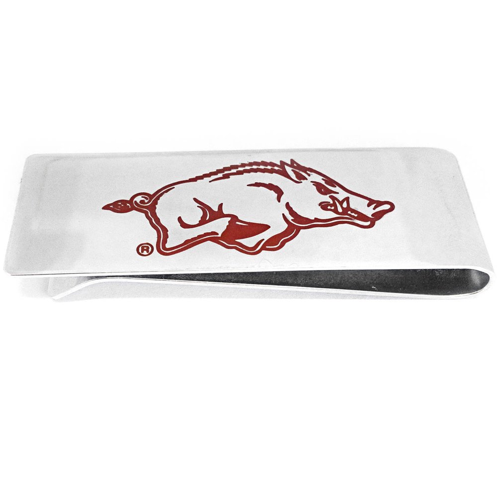 NCAA Arkansas Razorbacks Stainless Steel Money Clip