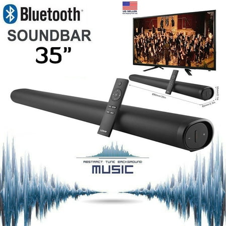 DSP Remote Control 2.0 Channel Wireless Bluetooth Sound Bar with Remote Control Bluetooth Speaker Stereo Soundbar for Home Theater Speaker