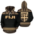 thumbnail image 3 of Sudadera con capucha y cremallera con estampado de estilo marinero dorado en 3D de Fiji para hombre y mujer, novedad de 2024, sudadera informal de gran tamaño, jersey deportivo, ropa Y2k, 3 of 5