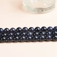 thumbnail image 4 of US 6/8/10MM Natural Blue Sandstone Loose Beads Starry Sky Stone Round DIYJewelry, 4 of 10