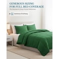 thumbnail image 6 of Casa Platino Twin XL Comforter Set – Down Alternative Bedding Set - Pre-Washed Comfy Brushed Microfiber Twin XL Comforter & 1Pillow Sham - Olive Green, 6 of 9