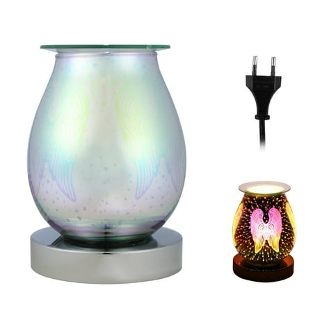 

High Quality Electrical Incense 3D Fireworks Melting Glass Holder Wax Fragrant For Room Refresh Incense Bottle Burner