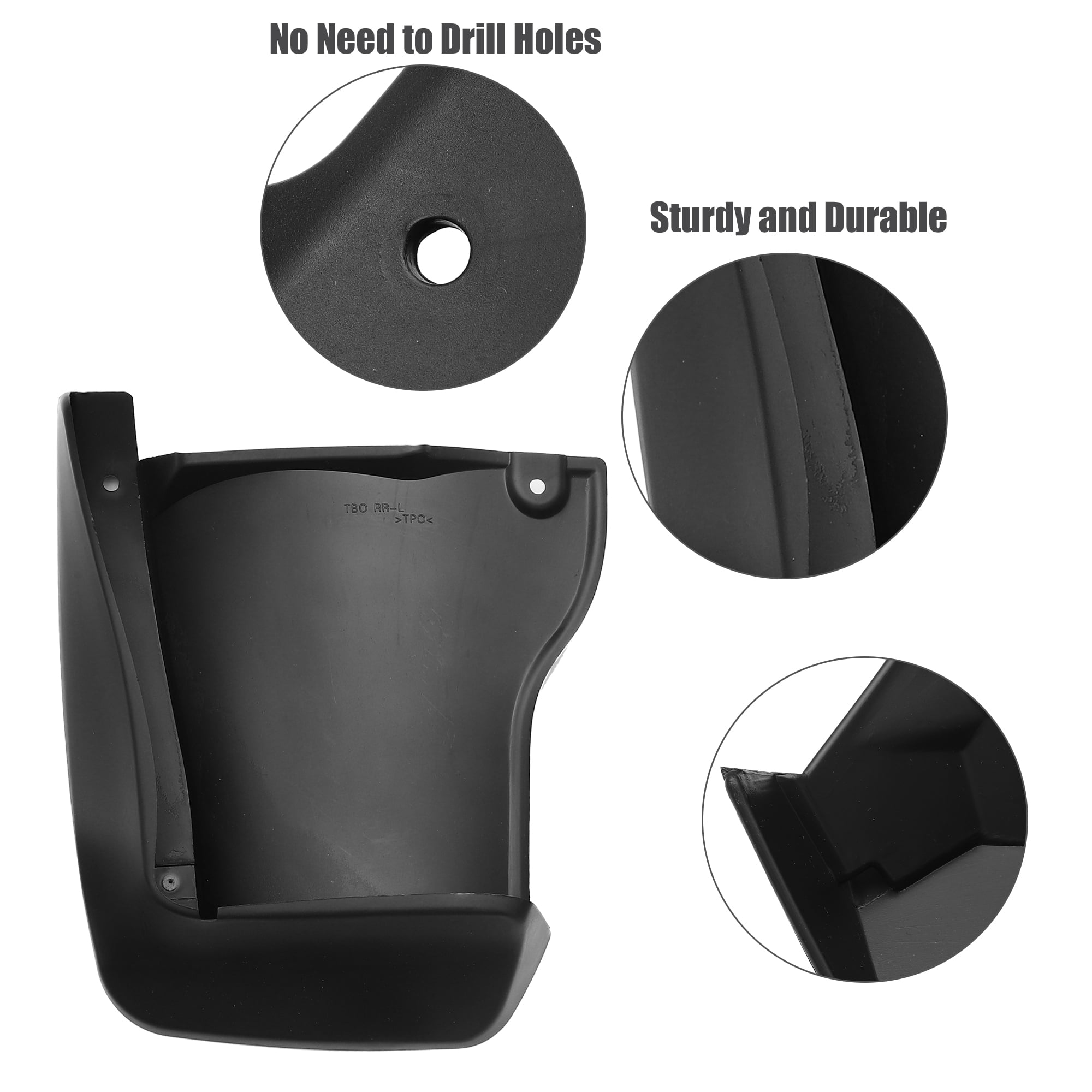 Unique Bargains Front and Rear Mud Flaps Splash Guards Fit for Honda Accord Black 1 Set